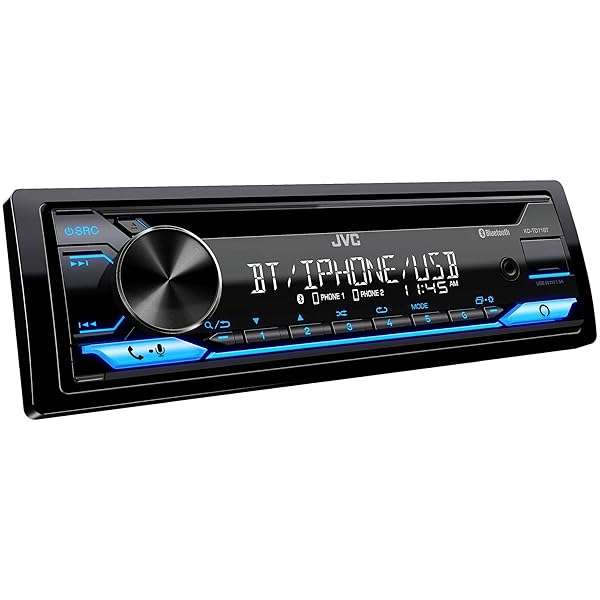 JVC JVC KD-TD71BT CD Receiver: Bluetooth, USB, AUX & Amazon Alexa Integration - View 3 of 5