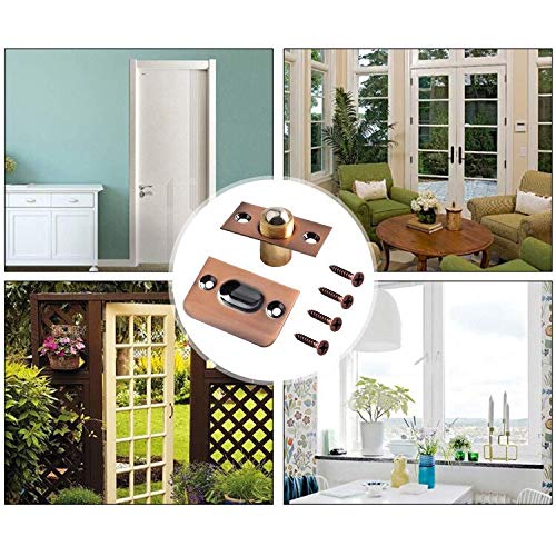 SAISN SAISN Adjustable Ball Catch Door Hardware for Closet and French Doors Pack of 2 Red Patina Cabinet Latch - View 6 of 8