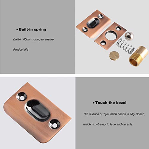 SAISN SAISN Adjustable Ball Catch Door Hardware for Closet and French Doors Pack of 2 Red Patina Cabinet Latch - View 7 of 8