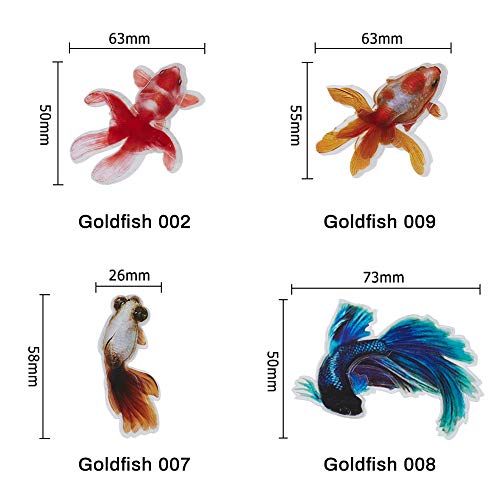 OLYCRAFT OLYCRAFT 18 Sheets 3D Goldfish Film Stickers for Koi Pond and Resin Craft Art - View 4 of 8