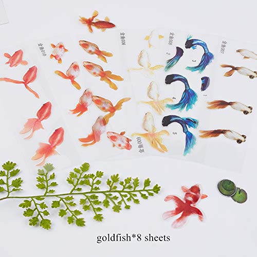 OLYCRAFT OLYCRAFT 18 Sheets 3D Goldfish Film Stickers for Koi Pond and Resin Craft Art - View 6 of 8