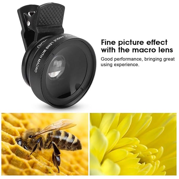 S erounder 2-in-1 Clip-On Cell Phone Lens: 0.45X Wide Angle & 12.5X Macro for Stunning Smartphone Photography - View 5 of 11