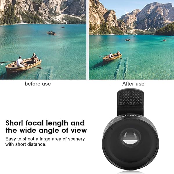 S erounder 2-in-1 Clip-On Cell Phone Lens: 0.45X Wide Angle & 12.5X Macro for Stunning Smartphone Photography - View 6 of 11