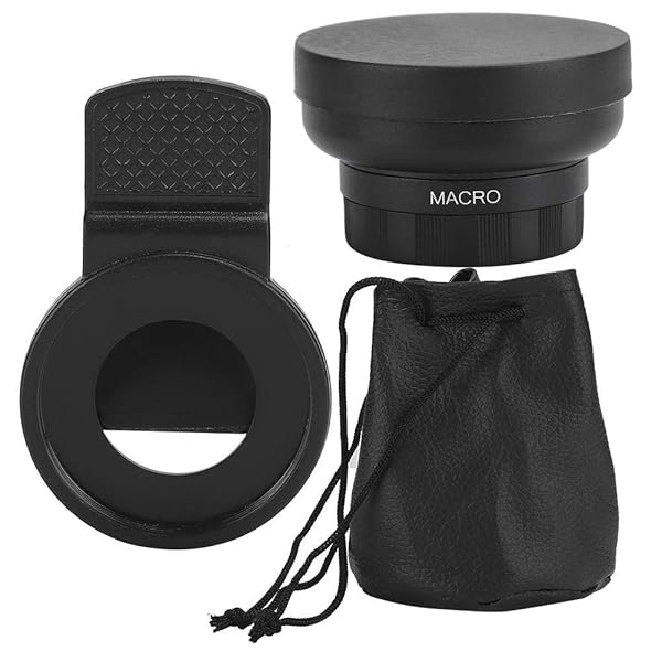 S erounder 2-in-1 Clip-On Cell Phone Lens: 0.45X Wide Angle & 12.5X Macro for Stunning Smartphone Photography - View 9 of 11