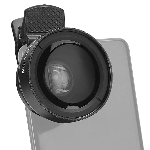 S erounder 2-in-1 Clip-On Cell Phone Lens: 0.45X Wide Angle & 12.5X Macro for Stunning Smartphone Photography