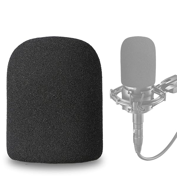 SUNMON SUNMON AT2035 Windscreen Cover Mic Pop Filter Foam for Audio Technica AT2035 Microphone for Clear Sound Quality
