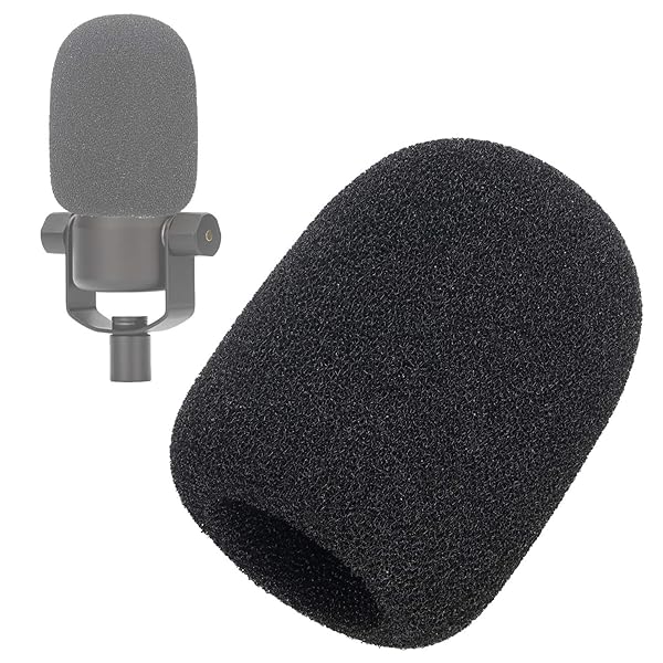 SUNMON SUNMON PodMic Pop Filter Windscreen Foam Cover for Rode PodMic Microphone Reduces Wind Noise for Clear Sound Quality