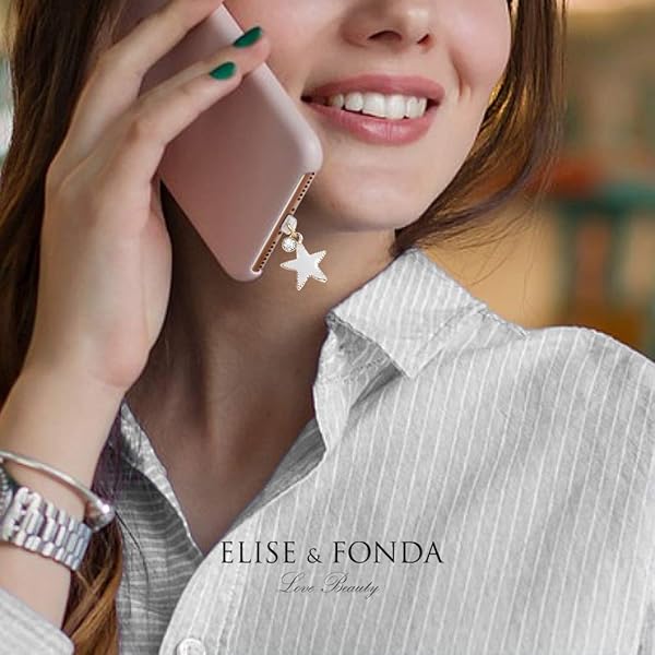 ELISE & FONDA ELISE & FONDA Cute Star Pendant Anti Dust Plug for iPhone & iPad - USB Charging Port Charm (Gray) - View 8 of 8