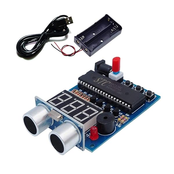 Ultrasonic Ranging Alarm Learn to Solder Electronics Kit DIY with HC-SR04 Sensor for Soldering Practice