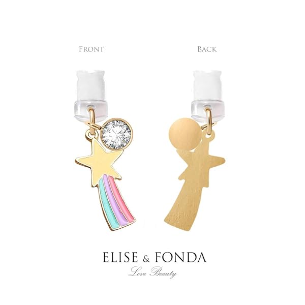 ELISE & FONDA ELISE & FONDA Fairy Wand Star Pendant Phone Charm - USB Charging Port Anti Dust Plug for iPhone & iPad - View 6 of 8