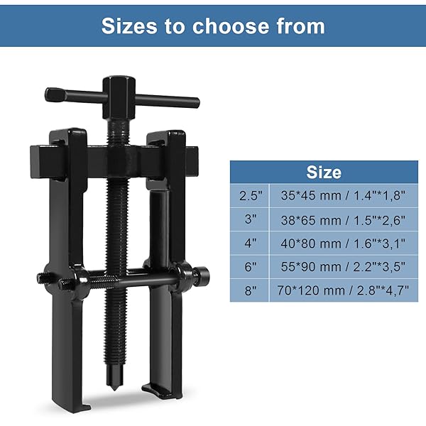Yosoo Health Gear Two Jaw Bearing Gear Puller Tool Kit for Automotive Flywheel Motorcycle Wheel Machine Bearing 6 Inch Remover Hand Tool - View 5 of 8