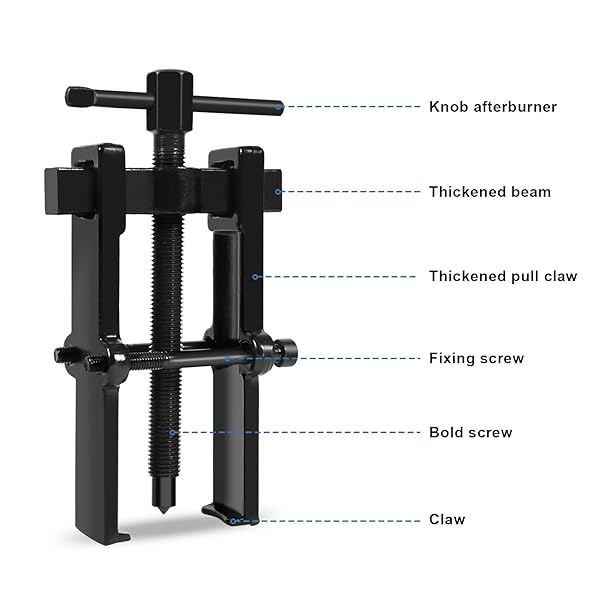 Yosoo Health Gear Two Jaw Bearing Gear Puller Tool Kit for Automotive Flywheel Motorcycle Wheel Machine Bearing 6 Inch Remover Hand Tool - View 7 of 8