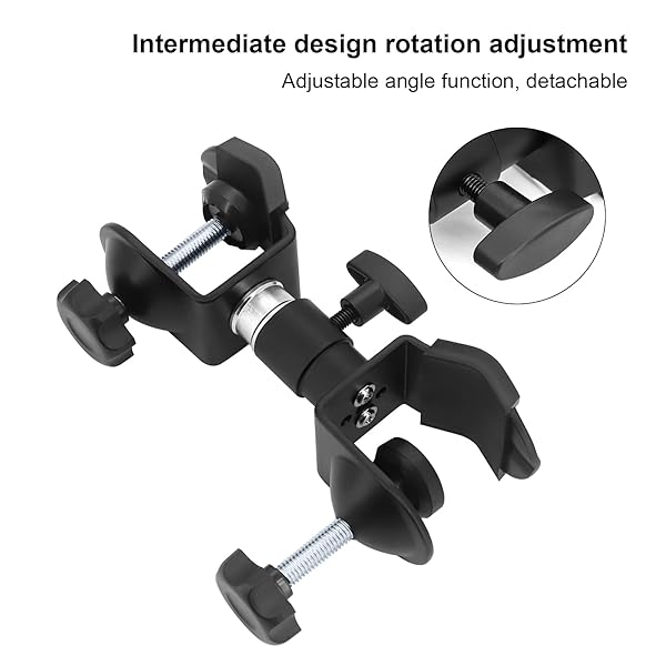 Hooshion Hooshion Metal Tripod Umbrella Holder for Outdoor Photography Durable Clip Bracket Stand Accessory - View 8 of 10