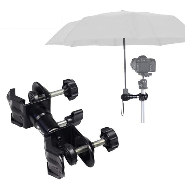 Hooshion Hooshion Metal Tripod Umbrella Holder for Outdoor Photography Durable Clip Bracket Stand Accessory - View 2 of 10