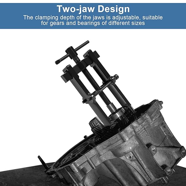 Yosoo Health Gear Two Jaw Bearing Gear Puller Tool Kit for Automotive Flywheel Motorcycle Wheel Machine Bearing 4 Inch Remover Hand Tool - View 3 of 8