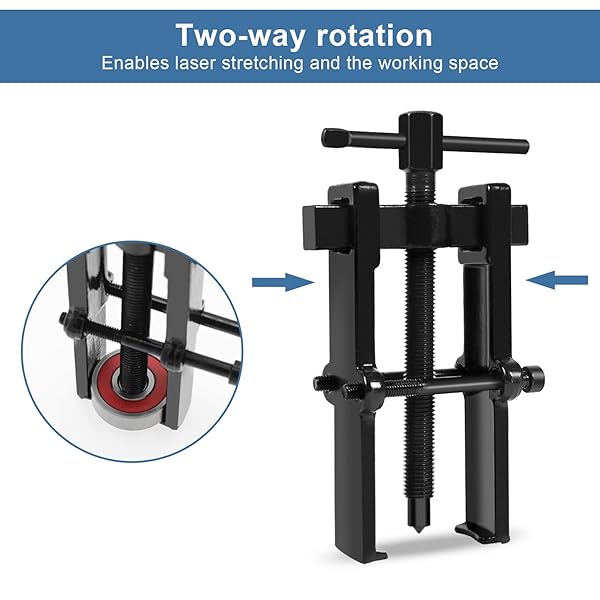 Yosoo Health Gear Two Jaw Bearing Gear Puller Tool Kit for Automotive Flywheel Motorcycle Wheel Machine Bearing 4 Inch Remover Hand Tool - View 6 of 8