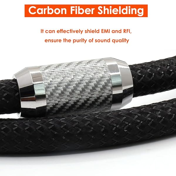 Viborg Viborg C7 HiFi Power Cable 6.6FT High End Audiophile Power Cord with Pure Copper Conductor for US AC Mains and C7 Power Plug - View 9 of 10