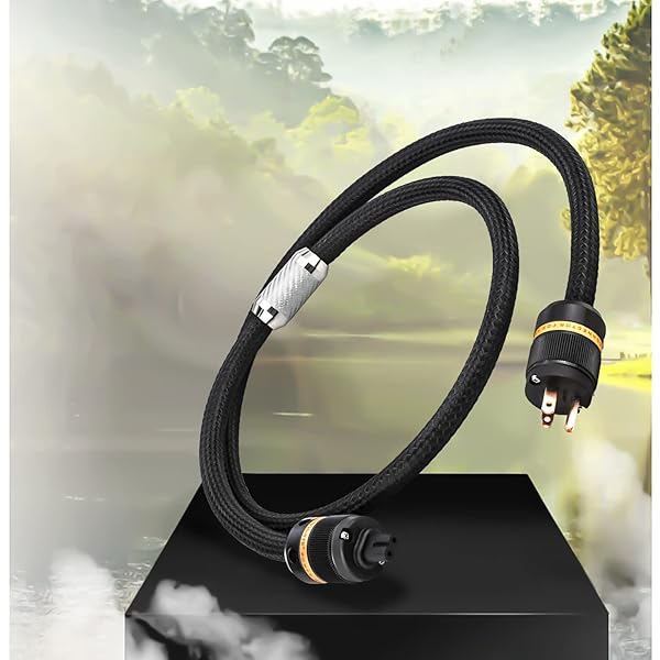 Viborg Viborg C7 HiFi Power Cable 6.6FT High End Audiophile Power Cord with Pure Copper Conductor for US AC Mains and C7 Power Plug - View 10 of 10