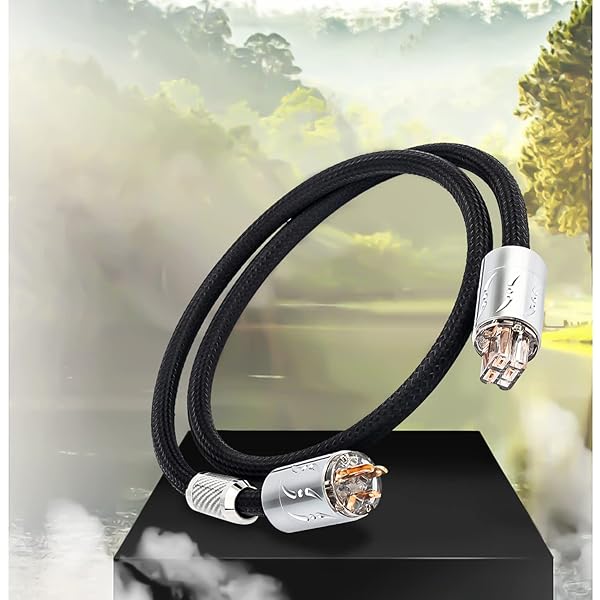 Viborg Viborg 20A Hi-end Power Cord 6.6FT 2x9AWG HiFi Audiophile Power Cable with Pure Copper Plug and IEC C19 Connector - View 10 of 10