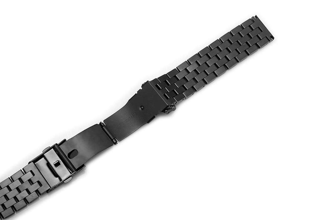 Kai Tian 46mm Watch Replacement Strap for Samsung Gear S3 Classic and Frontier Stainless Steel Band 22mm Black - View 5 of 7