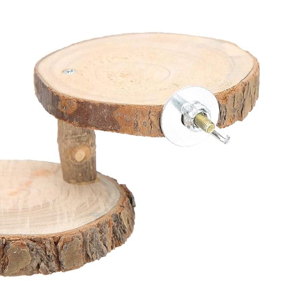 GLOGLOW Hamster Wooden Ladder 5 Layers Climbing Stairs Chewing Toys for Small Pets Cage Supplies for Sugar Glider Chinchilla Rat Gerbil Dwarf Hamster - View 9 of 10