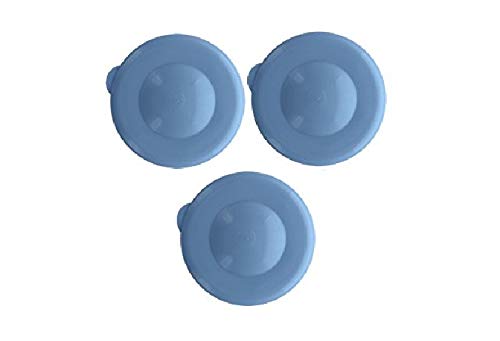 AquaNation AquaNation Dew Cap Replacement 55mm Snap On Crown Top for 3 and 5 Gallon Water Bottles Leak Proof BPA-Free Jug Lids Pack of 3
