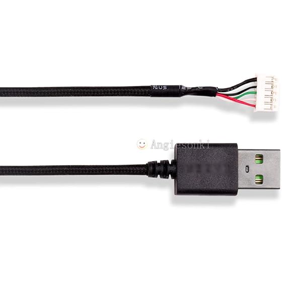 HUYUN HUYUN USB Mouse Cable and Feet Replacement for Razer DeathAdder Elite Chroma Multi-Color Gaming Mouse Elite Cable and Feet - View 3 of 6