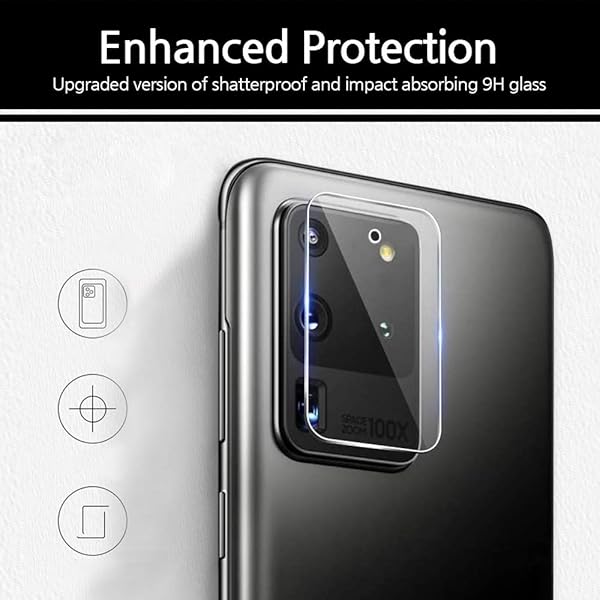 DOME GLASS Whitestone DOME Camera EZ Type Tempered Glass Lens Protector for Galaxy S20 Ultra Easy Installation 2Pack - View 7 of 9