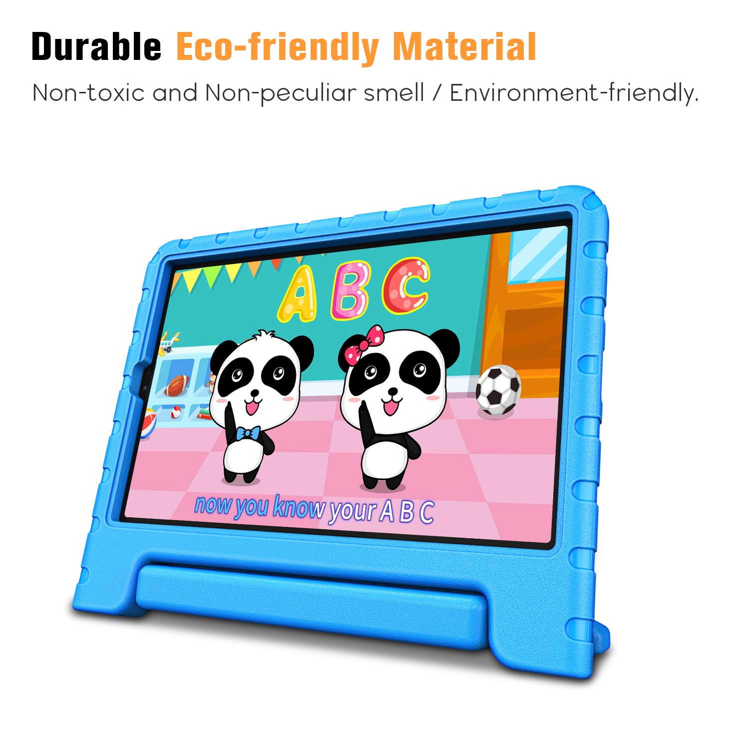 Fintie Shockproof Case for Samsung Galaxy Tab S6 10.5 2019 Lightweight Convertible Handle Stand Kids Friendly Cover with S Pen Holder Blue - View 8 of 9