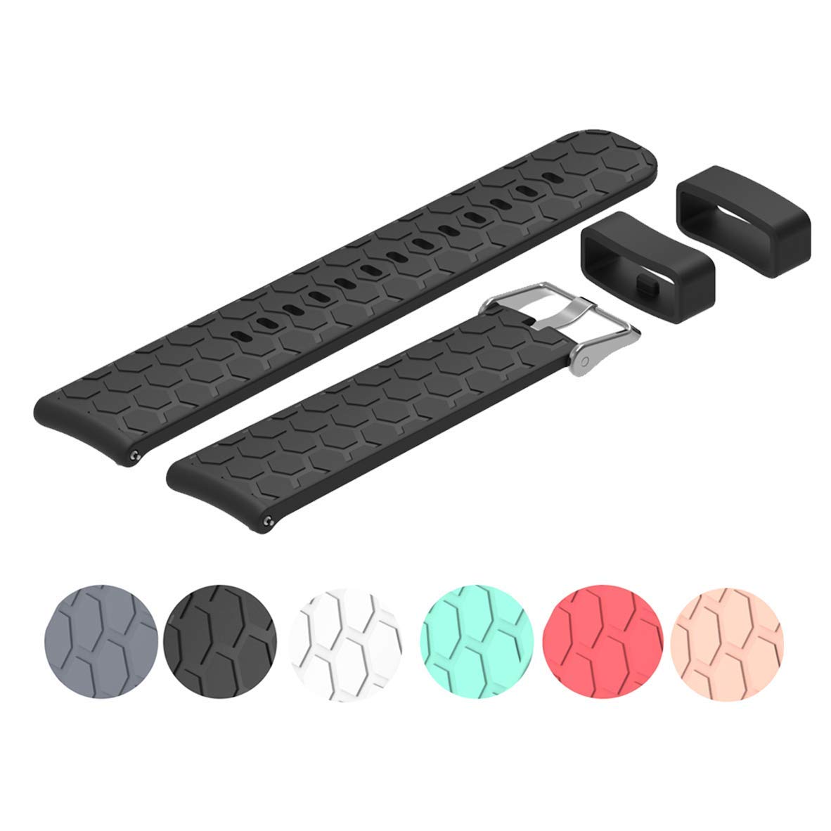 E ECSEM Replacement Colourful Strap Bracelet 6Pack 22MM Bands for Umidigi Uwatch Urun S Uwatch 5 Uwatch 2 Uwatch 2S Soft Durable Accessories - View 3 of 7
