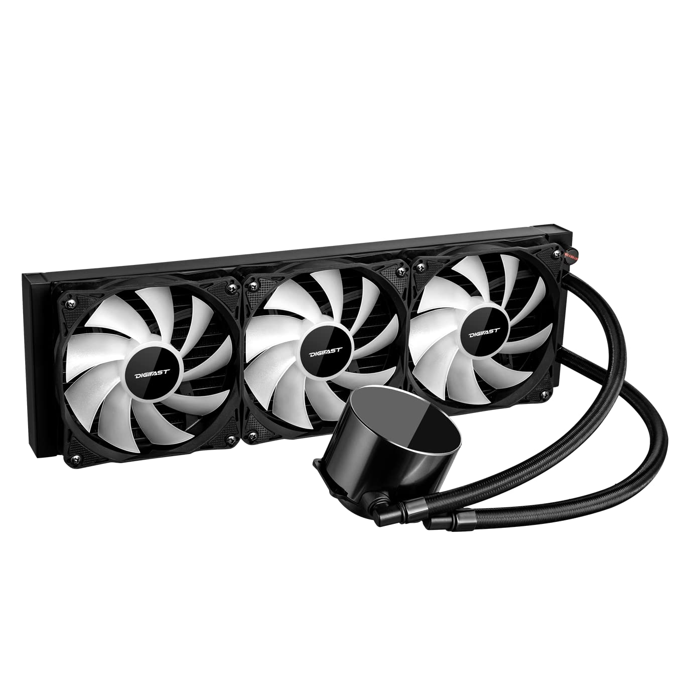 Digifast Digifast AIO Notos N36 Liquid CPU Cooler 360mm Radiator ARGB Heatsink Pump Fans Sync Lighting AMD Intel Compatible - View 3 of 5