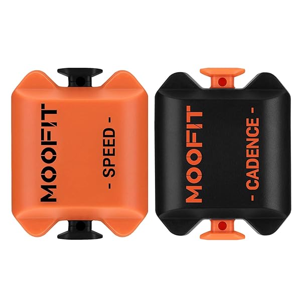 moofit Moofit Cadence Speed Sensor Bluetooth ANT Wireless RPM Cycling Spin Bike Sensor for Wahoo Coosporide Rouvy Peloton IP67 Waterproof Orange - View 2 of 10