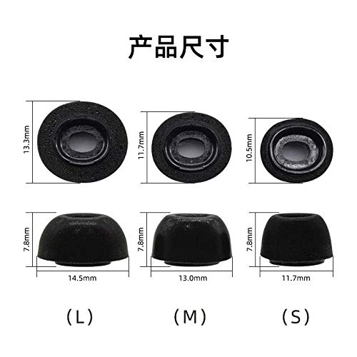 Zotech Zotech Replacement Memory Foam Ear Tips for Apple Airpods Pro S M L 3 Pairs - View 6 of 6