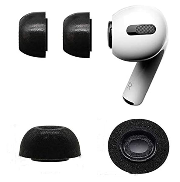 Zotech Replacement Memory Foam Ear Tips for Apple Airpods Pro Large 2 Pairs
