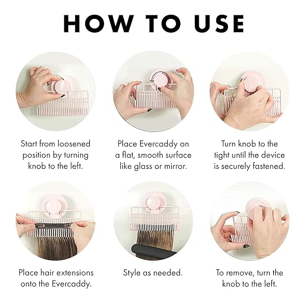 everlong Evercaddy Joi Mate Portable Caddy for Storing and Securing 100% Human Hair Extensions Clip-ins Halos and Wefts - View 6 of 8