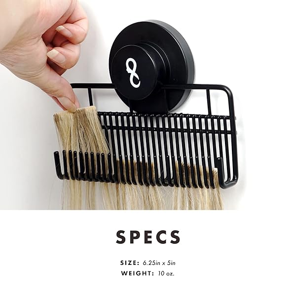 everlong Evercaddy Joi Mate Portable Caddy for Storing and Securing 100% Human Hair Extensions Clip-ins Halos and Wefts - View 7 of 8