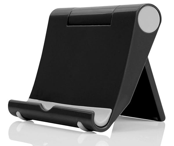 Pokanic Pokanic Multi-Angle Cell Phone Stand Holder Charger Station Portable Adjustable for Smartphones Tablets Desktop Office Travel Black - View 2 of 10