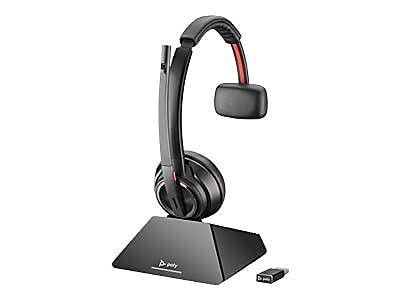 Plantronics Savi 8210 Office Wireless DECT Mono Headset with Noise Canceling Mic for Deskphone PC Mac Teams Zoom and more - View 2 of 2