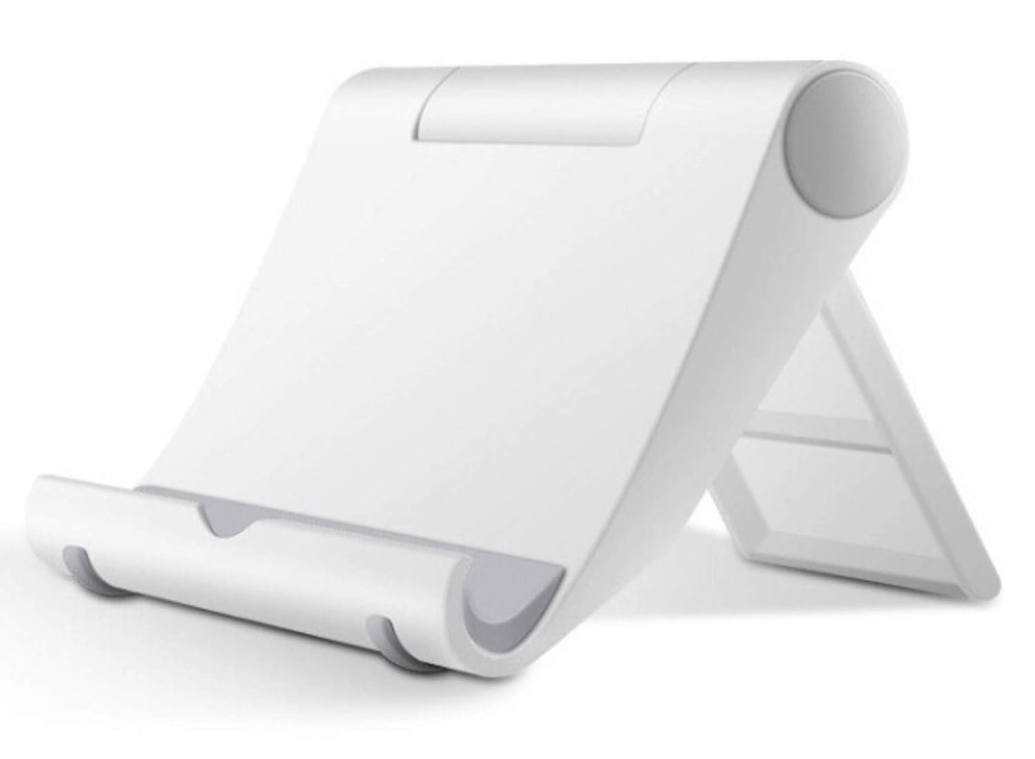 Pokanic Multi-Angle Cell Phone Stand Holder Charger Station for Desktop Bed Office Kitchen Travel Adjustable Portable Universal Smartphones Orange