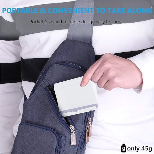 Pokanic Pokanic Multi-Angle Cell Phone Stand Holder Portable Adjustable Charger Station for Smartphones Tablets Desktop Office Travel White - View 9 of 10