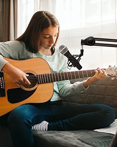 Boseen Universal Microphone Shock Mount Holder for Samson Q2U, Shure SM58, ATR2100-USB & More - Fits 28mm-32mm Dynamic Mics - View 6 of 8