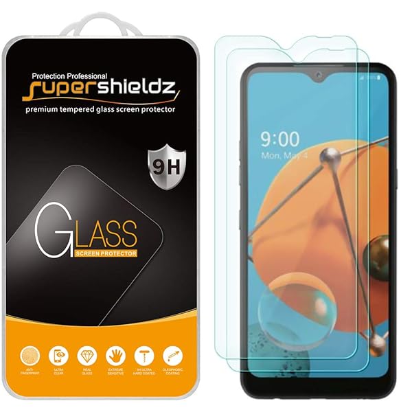 Supershieldz Supershieldz 2 Pack Tempered Glass Screen Protector for LG K51 Anti Scratch Bubble Free