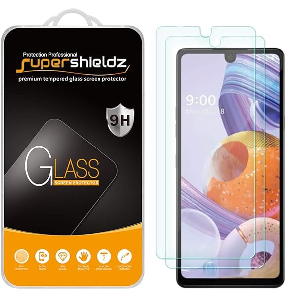Supershieldz 2 Pack Tempered Glass Screen Protector for LG Stylo 6 Anti Scratch Bubble Free Protection
