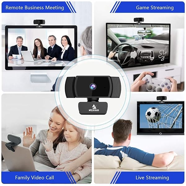 NexiGo Buy NexiGo N930AF Webcam: 1080p HD USB Camera with Microphone for Zoom, Skype, Teams & More - View 9 of 9