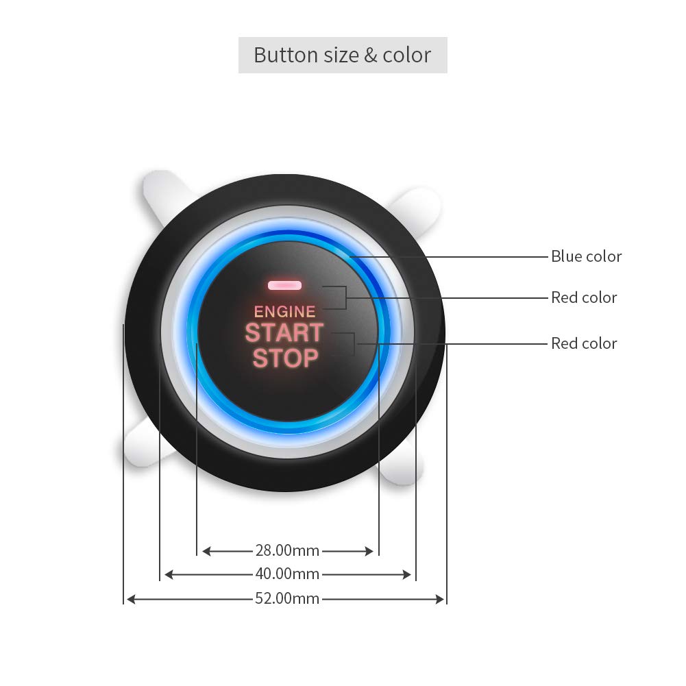 EASYGUARD EASYGUARD EC010-MS PKE Car Burglar Alarm Passive Keyless Entry Push Button Start Remote Starter Microwave Sensor Shock Alarm DC12V - View 7 of 9