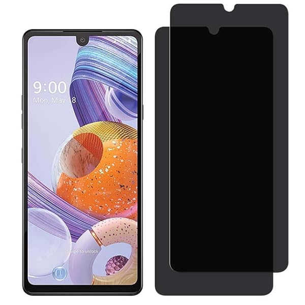 UPONEW UPONEW LG Stylo 6 Privacy Screen Protector 2 Pack Bubble Free Anti-Spy Anti-Scratch Film for 6.8 Inch 2020 Q730