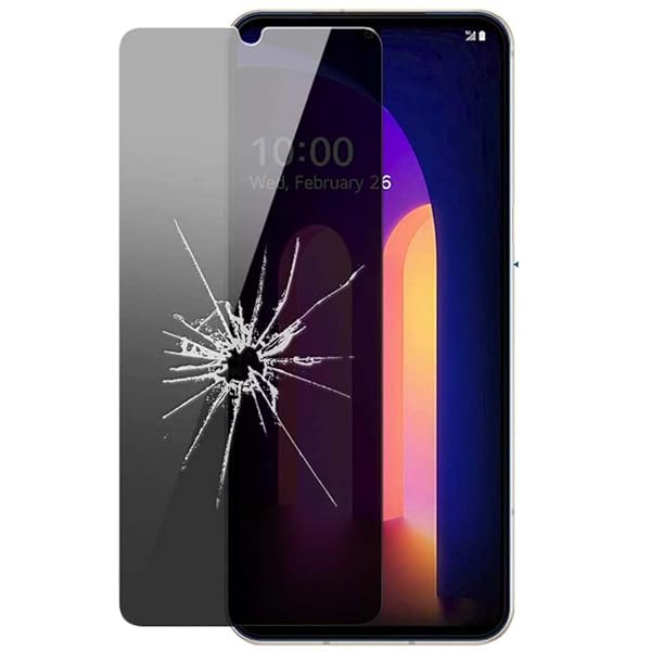 UPONEW UPONEW LG V60 Privacy Screen Protector 2 Pack Bubble Free Anti-Spy Anti-Scratch Film for LG V60 Thinq 5G 2020 6.8 Inch - View 3 of 5