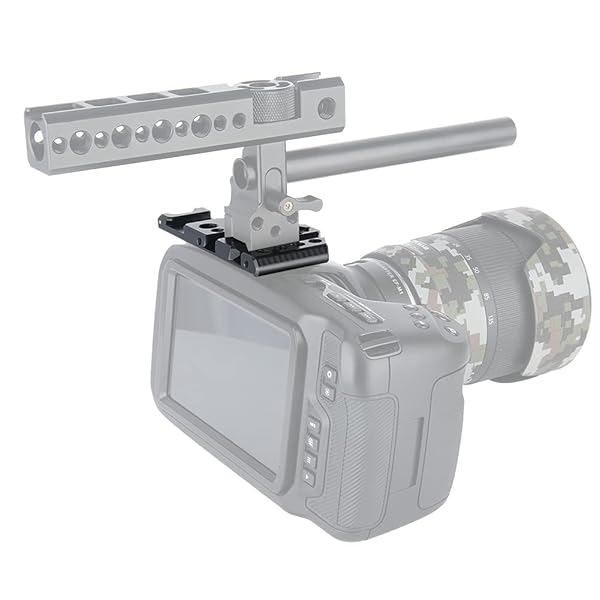 NICEYRIG Buy NICEYRIG Top Plate for BMPCC 4K/6K - Blackmagic Pocket Cinema Camera Mounting with NATO Rail & Cold Shoe - View 5 of 10