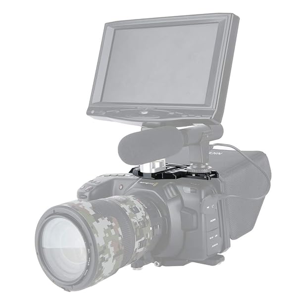 NICEYRIG Buy NICEYRIG Top Plate for BMPCC 4K/6K - Blackmagic Pocket Cinema Camera Mounting with NATO Rail & Cold Shoe - View 10 of 10