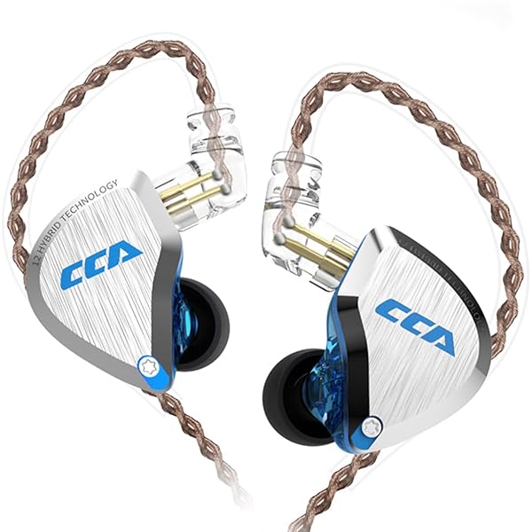 CCA CCA C12 In Ear Monitor Headphones 5BA 1DD Hybrid HiFi IEM Earphones Noise Isolating Stereo Wired Earbuds for Musicians and Audiophiles - View 2 of 10